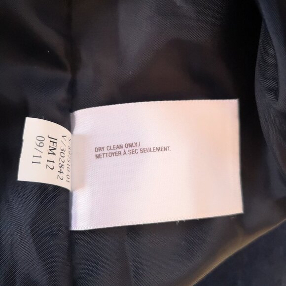 Old Navy Ladies Snap Closure Size Medium Belted Navy Coat - Picture 6 of 10